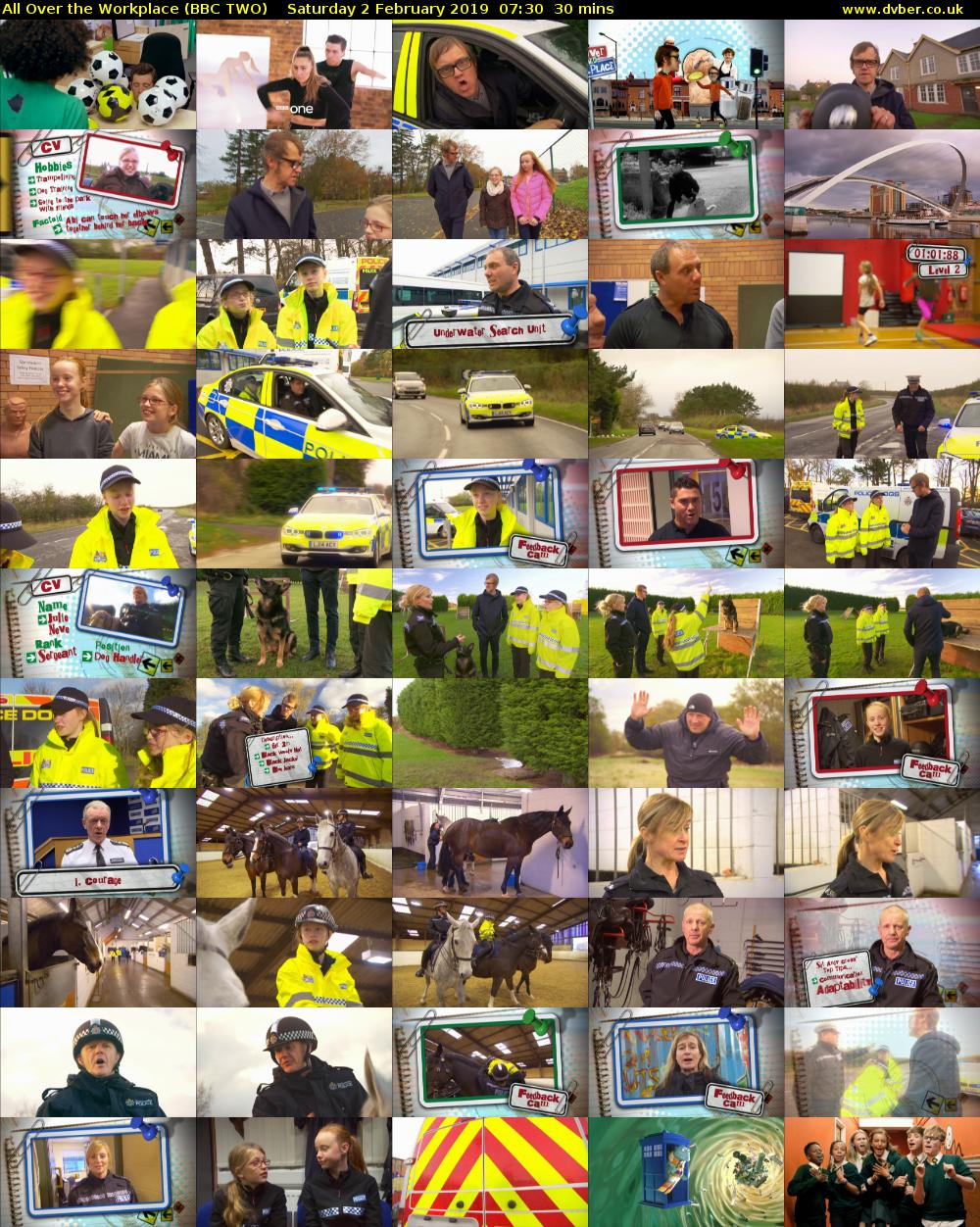 All Over the Workplace (BBC TWO) Saturday 2 February 2019 07:30 - 08:00