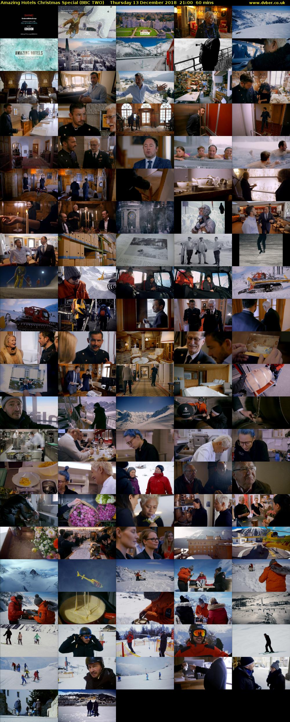 Amazing Hotels Christmas Special (BBC TWO) Thursday 13 December 2018 21:00 - 22:00