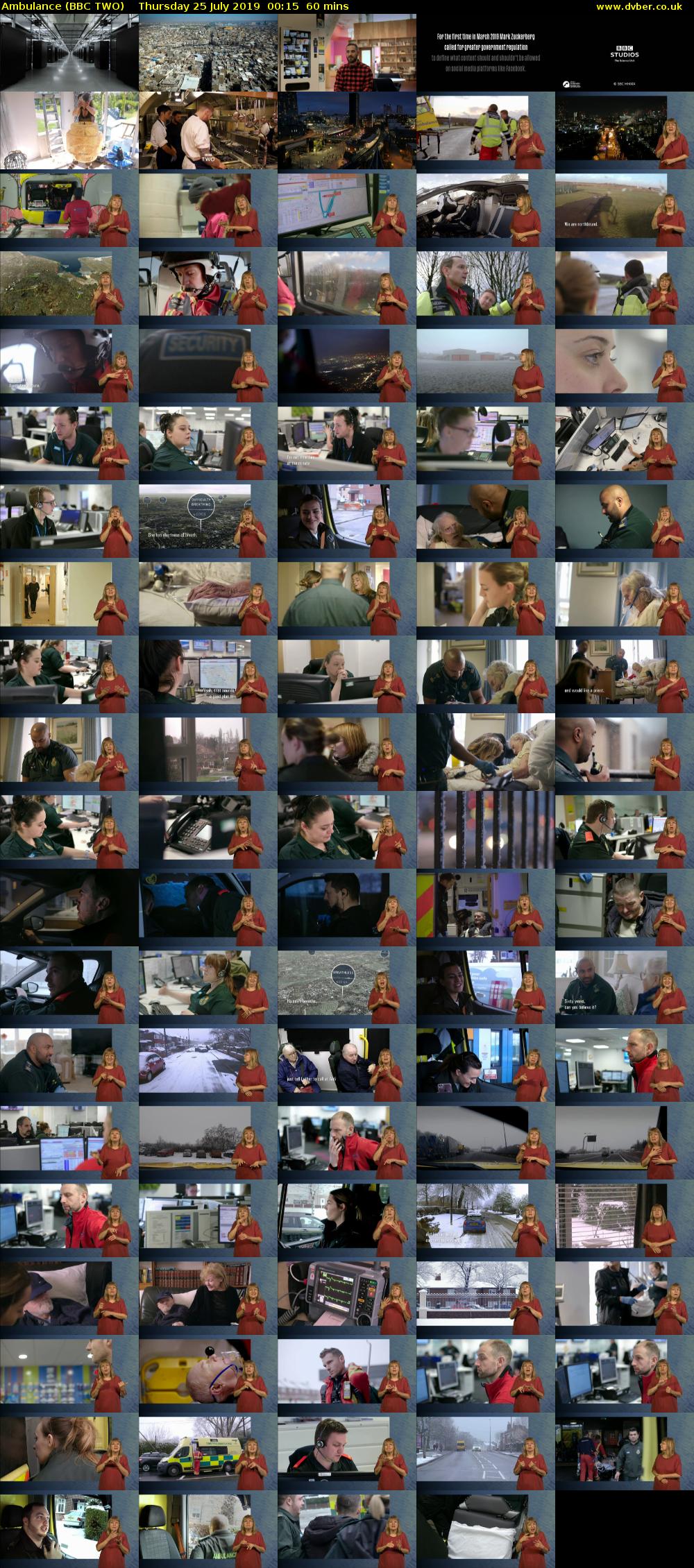 Ambulance (BBC TWO) Thursday 25 July 2019 00:15 - 01:15