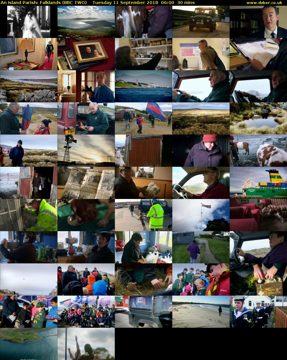 An Island Parish: Falklands (BBC TWO) Tuesday 11 September 2018 06:00 - 06:30