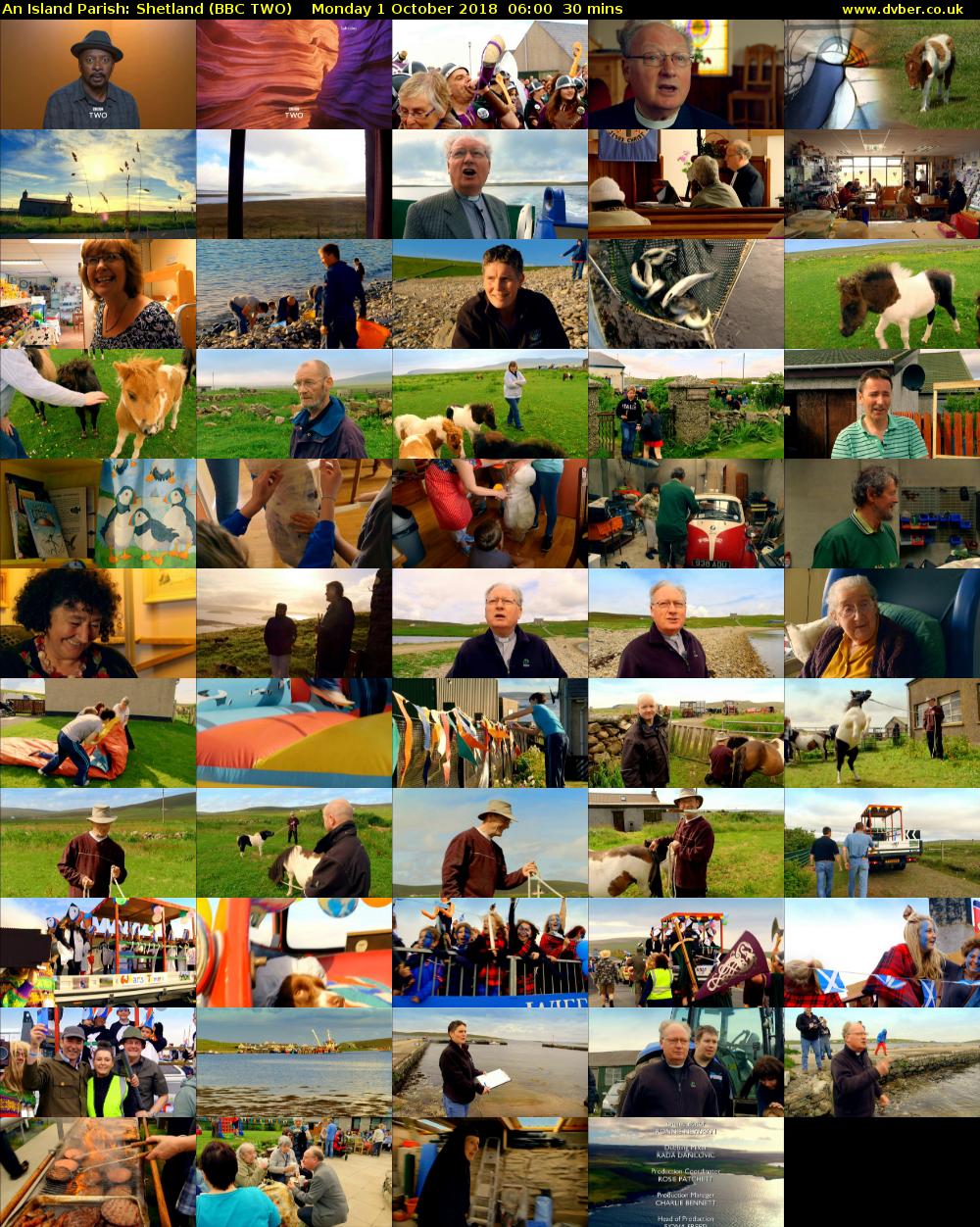 An Island Parish: Shetland (BBC TWO) Monday 1 October 2018 06:00 - 06:30