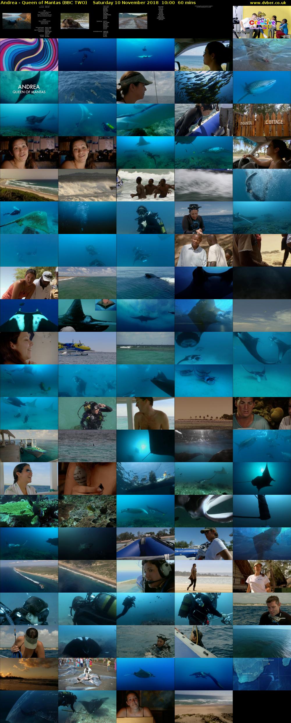 Andrea - Queen of Mantas (BBC TWO) Saturday 10 November 2018 10:00 - 11:00