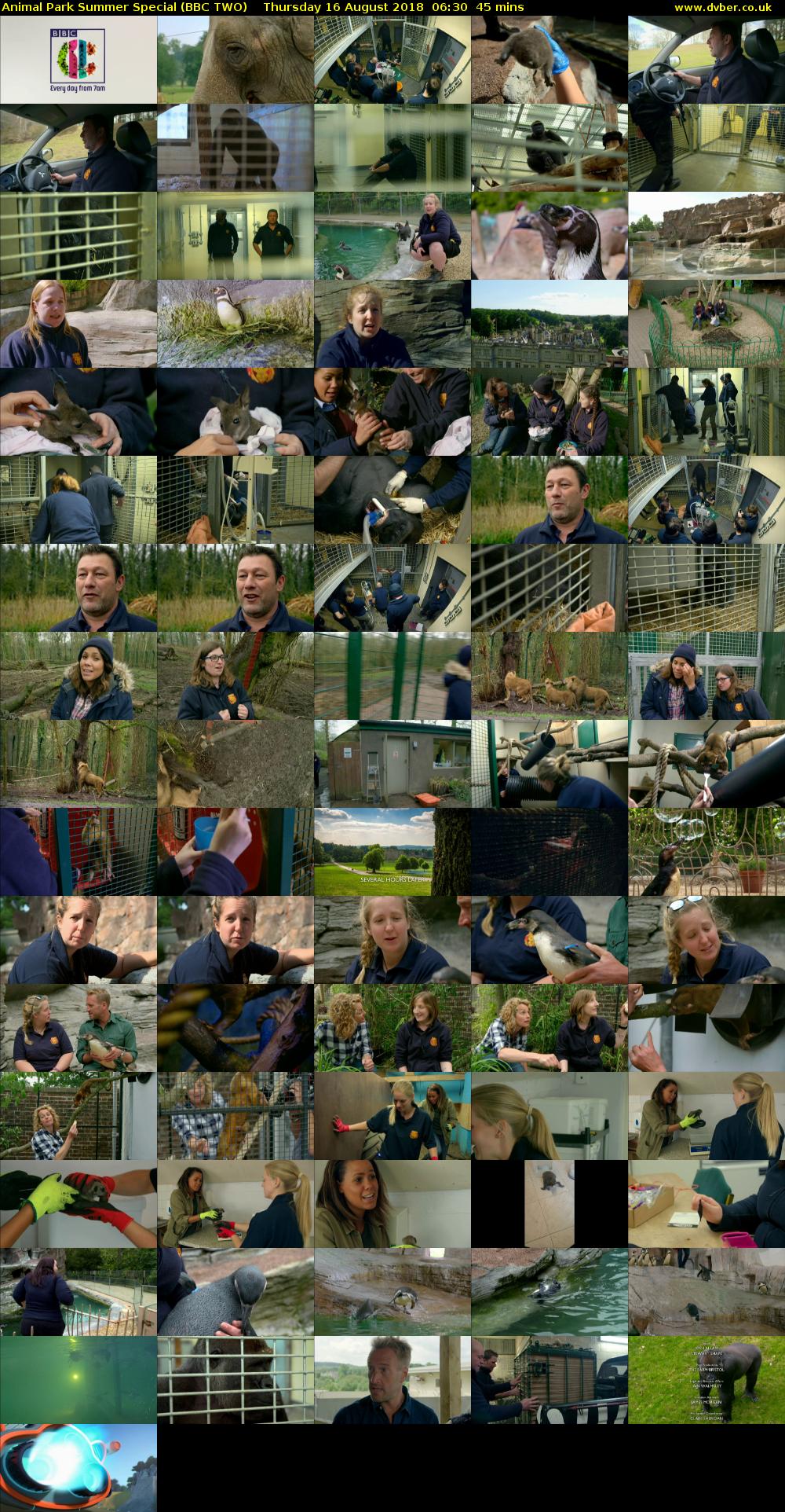 Animal Park Summer Special (BBC TWO) Thursday 16 August 2018 06:30 - 07:15