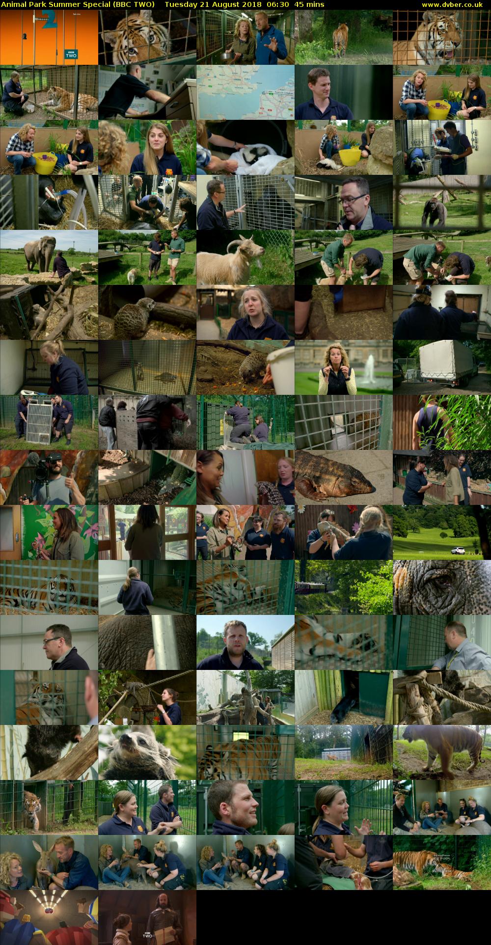 Animal Park Summer Special (BBC TWO) Tuesday 21 August 2018 06:30 - 07:15