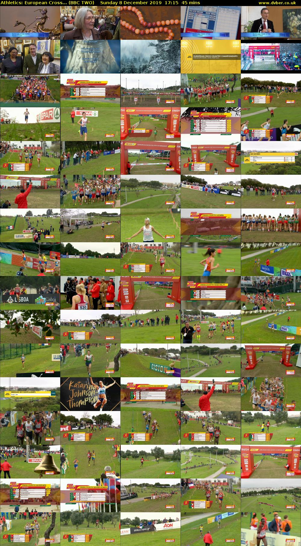 Athletics: European Cross... (BBC TWO) Sunday 8 December 2019 17:15 - 18:00