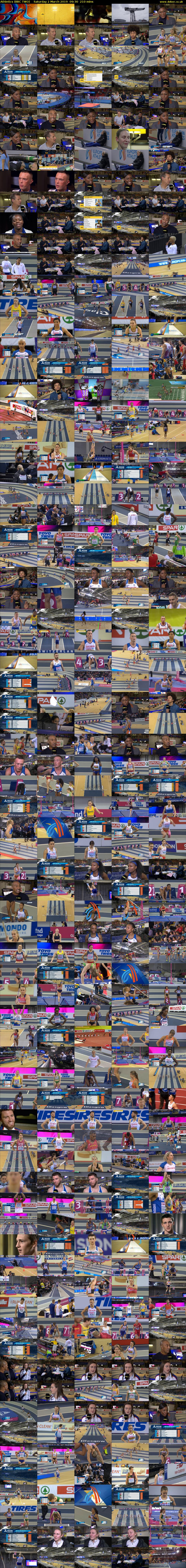 Athletics (BBC TWO) Saturday 2 March 2019 09:30 - 13:00