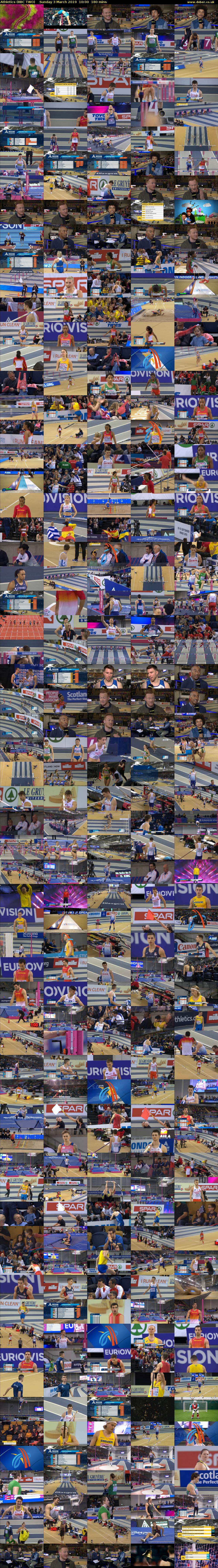 Athletics (BBC TWO) Sunday 3 March 2019 10:00 - 13:00