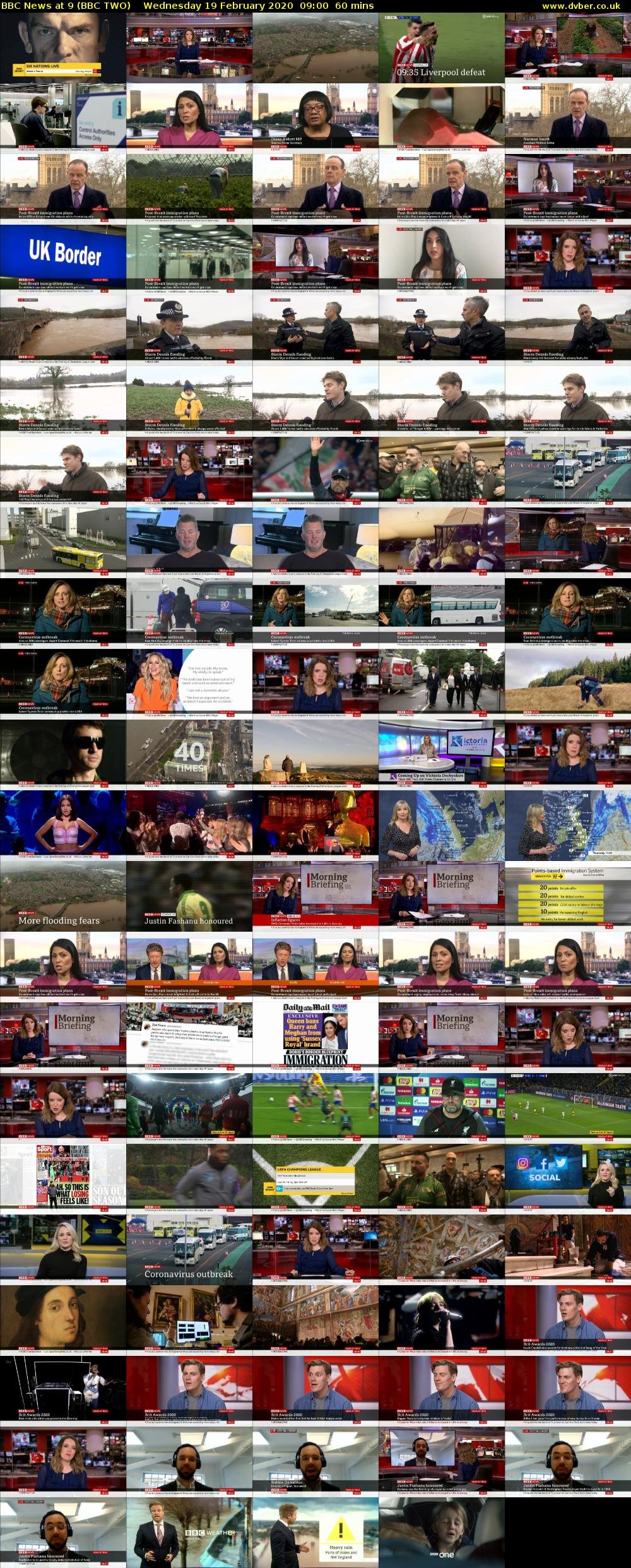 BBC News at 9 (BBC TWO) Wednesday 19 February 2020 09:00 - 10:00