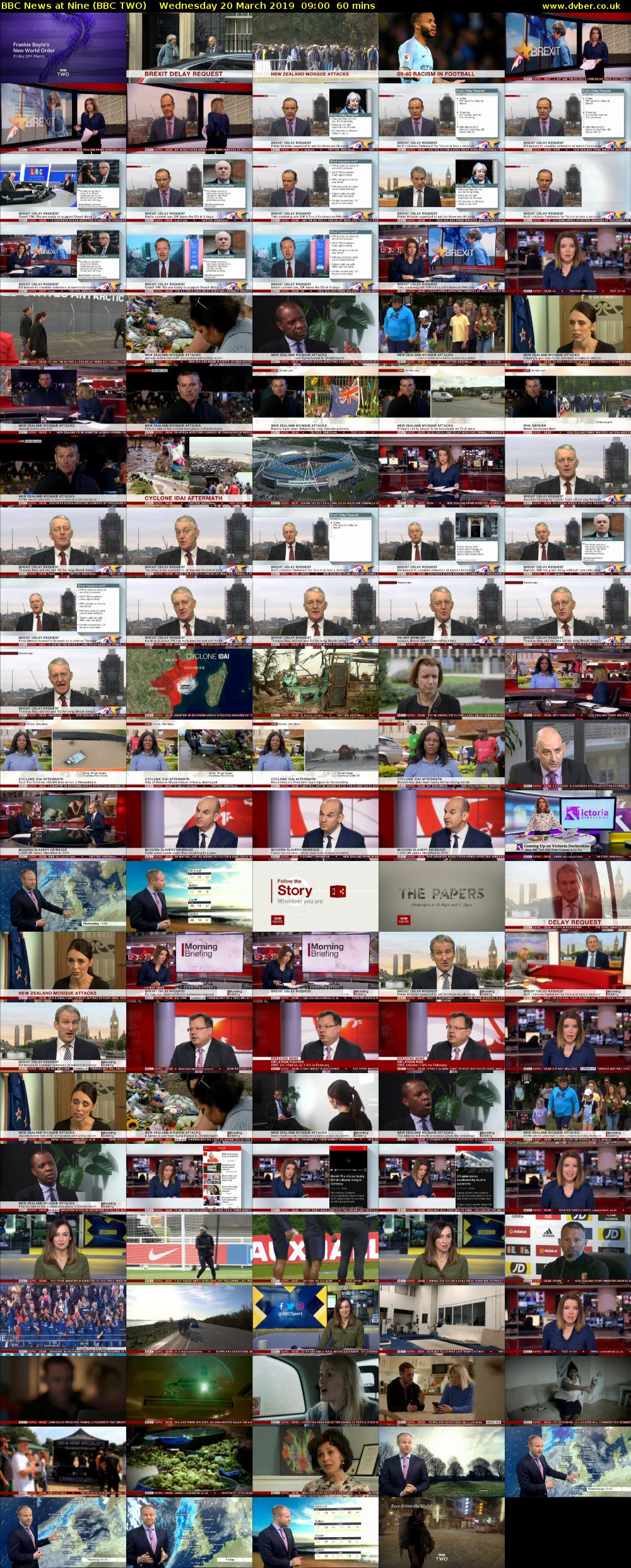 BBC News at Nine (BBC TWO) Wednesday 20 March 2019 09:00 - 10:00