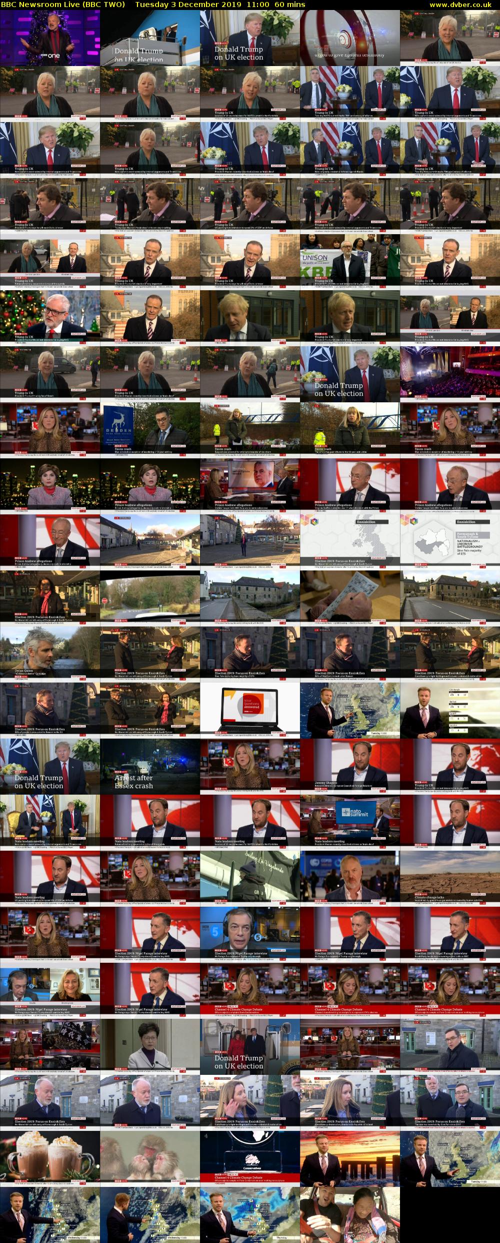 BBC Newsroom Live (BBC TWO) Tuesday 3 December 2019 11:00 - 12:00