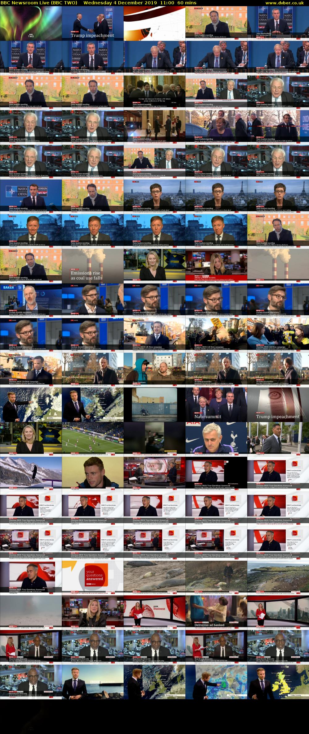 BBC Newsroom Live (BBC TWO) Wednesday 4 December 2019 11:00 - 12:00