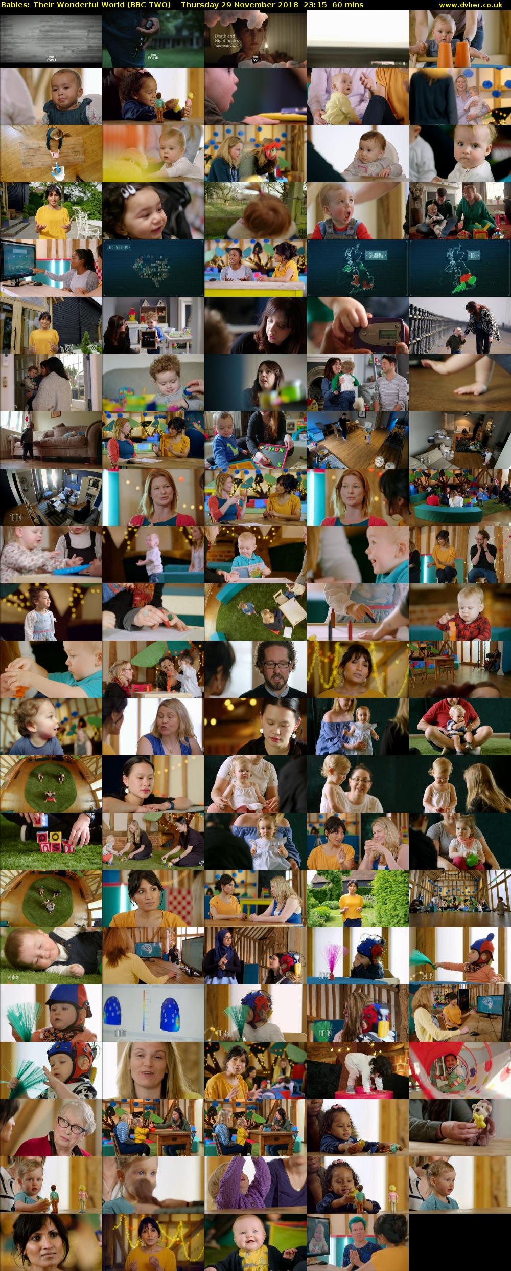Babies: Their Wonderful World (BBC TWO) Thursday 29 November 2018 23:15 - 00:15