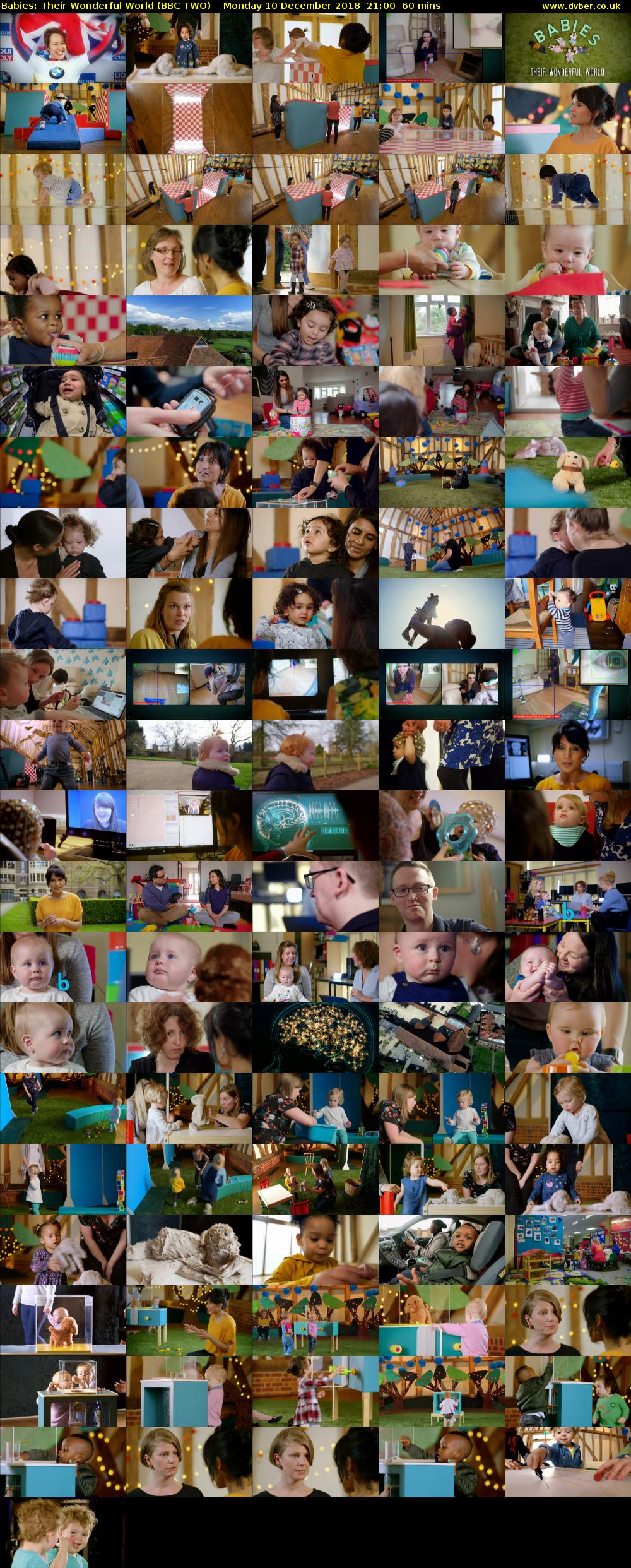 Babies: Their Wonderful World (BBC TWO) Monday 10 December 2018 21:00 - 22:00