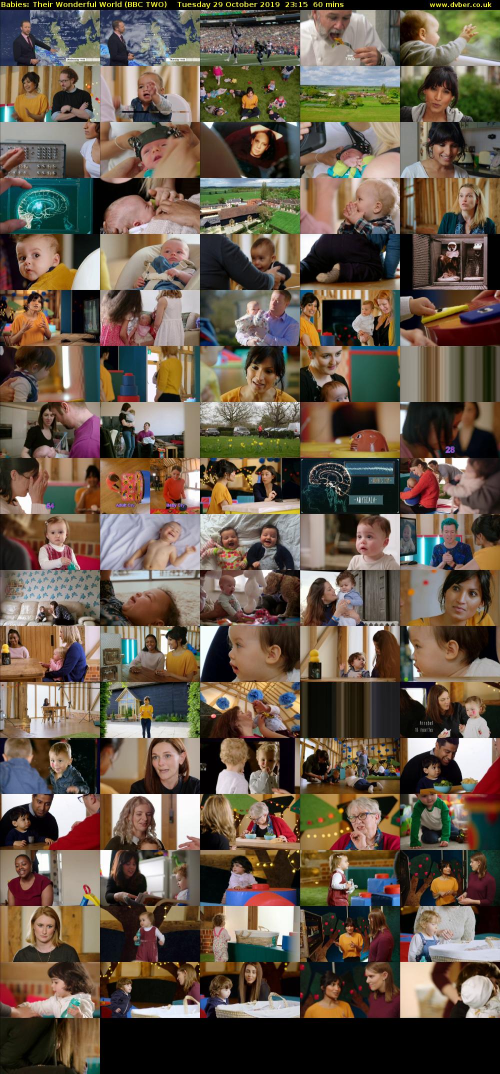 Babies: Their Wonderful World (BBC TWO) Tuesday 29 October 2019 23:15 - 00:15