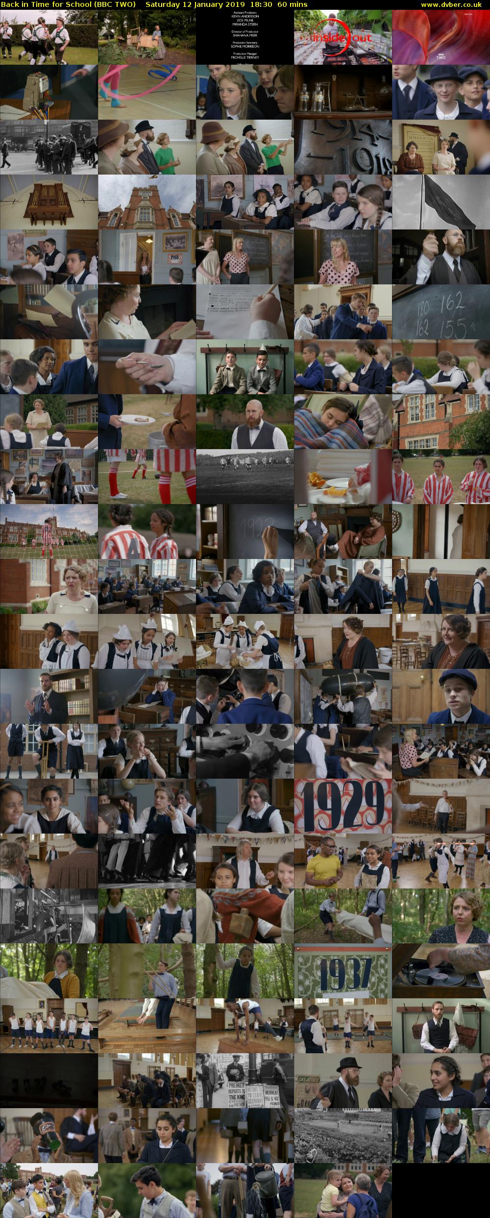 Back in Time for School (BBC TWO) Saturday 12 January 2019 18:30 - 19:30