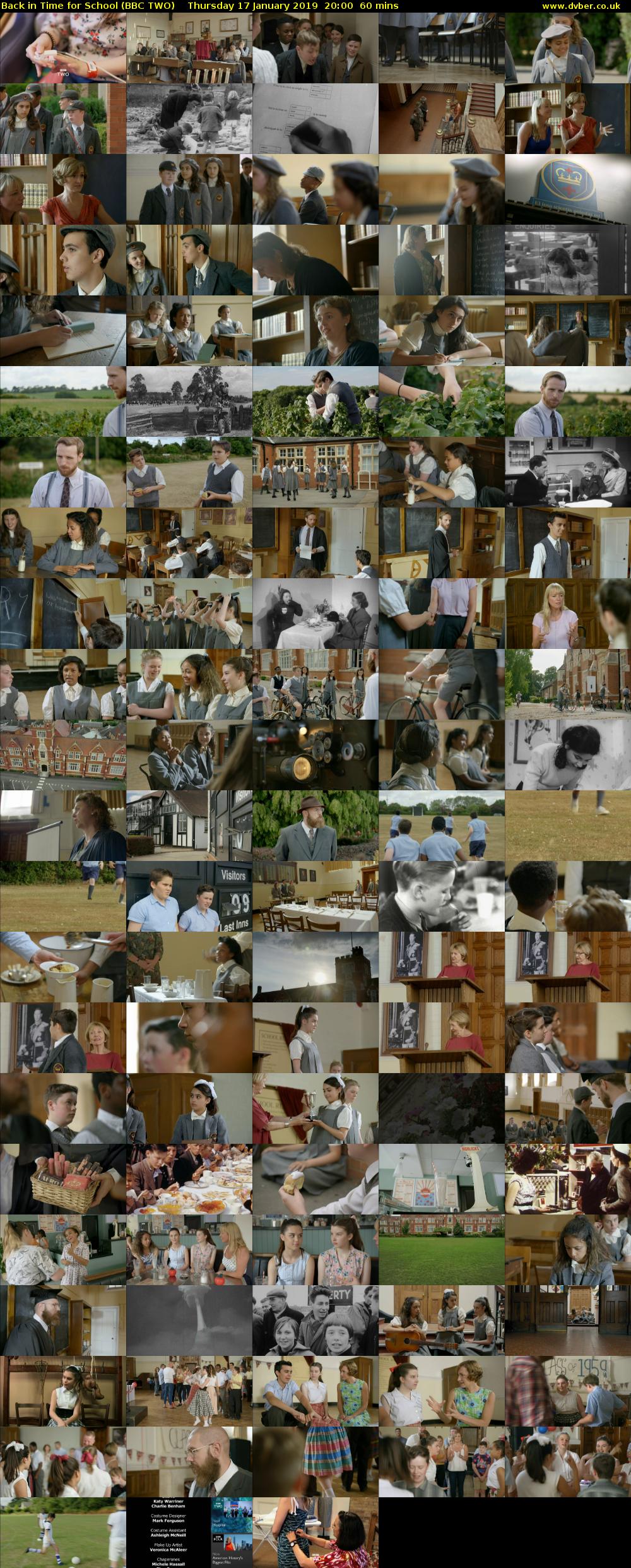 Back in Time for School (BBC TWO) Thursday 17 January 2019 20:00 - 21:00