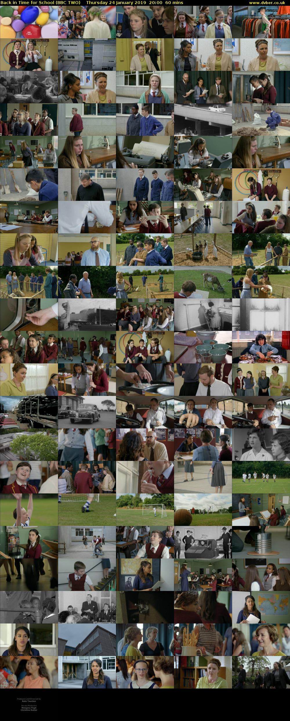 Back in Time for School (BBC TWO) Thursday 24 January 2019 20:00 - 21:00