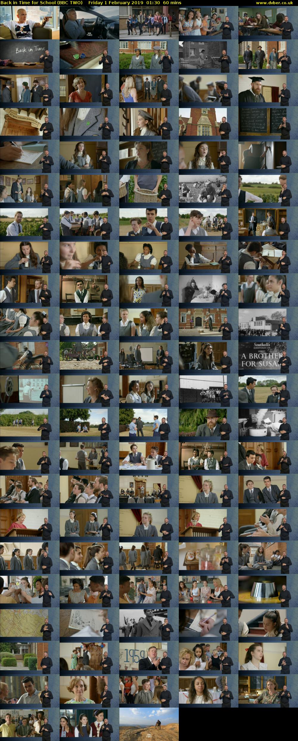 Back in Time for School (BBC TWO) Friday 1 February 2019 01:30 - 02:30