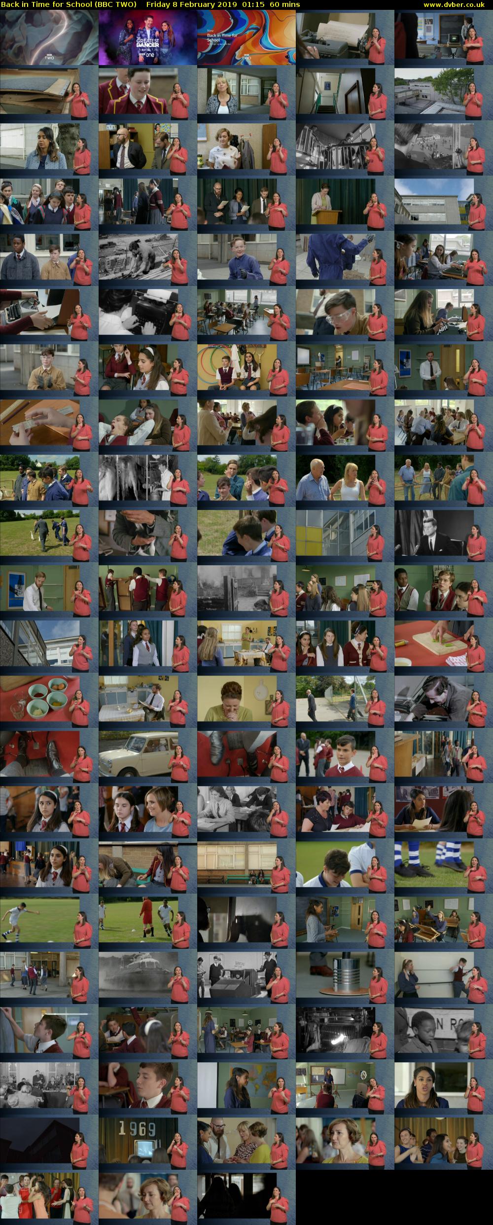 Back in Time for School (BBC TWO) Friday 8 February 2019 01:15 - 02:15