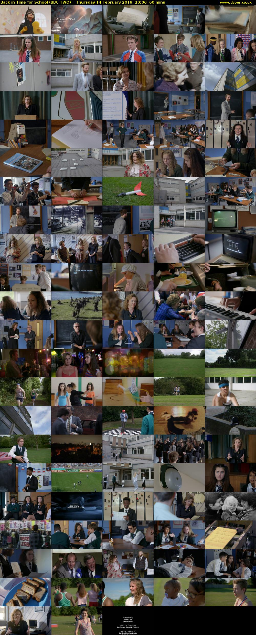 Back in Time for School (BBC TWO) Thursday 14 February 2019 20:00 - 21:00