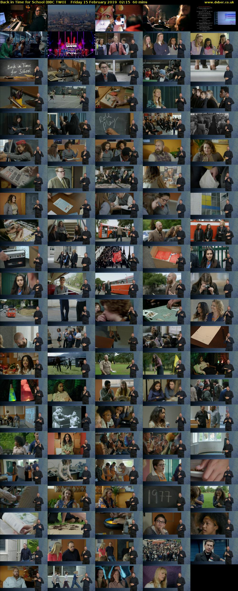 Back in Time for School (BBC TWO) Friday 15 February 2019 02:15 - 03:15