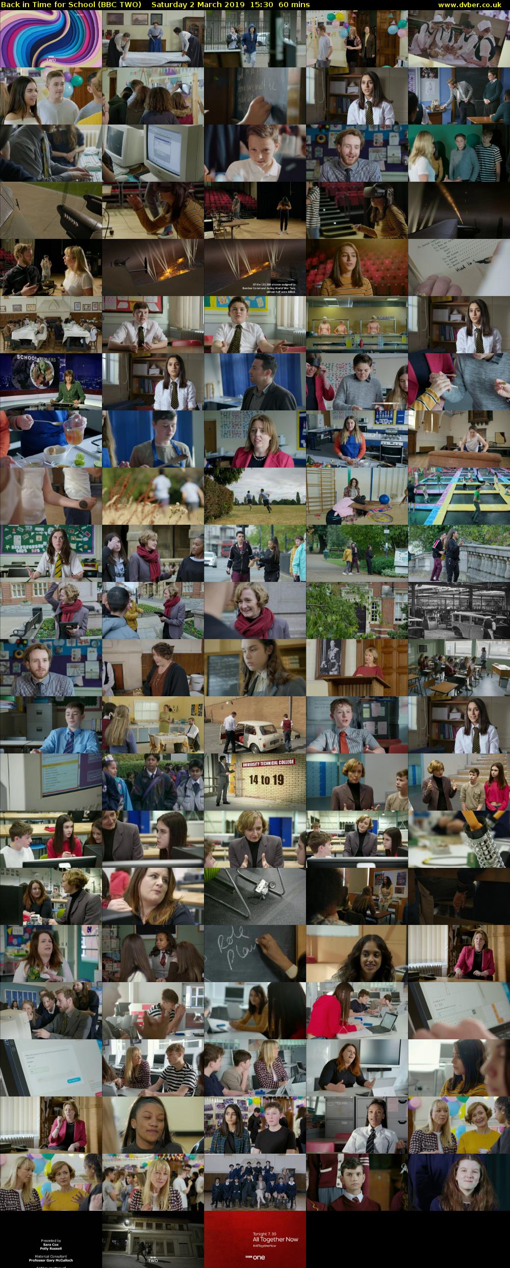 Back in Time for School (BBC TWO) Saturday 2 March 2019 15:30 - 16:30