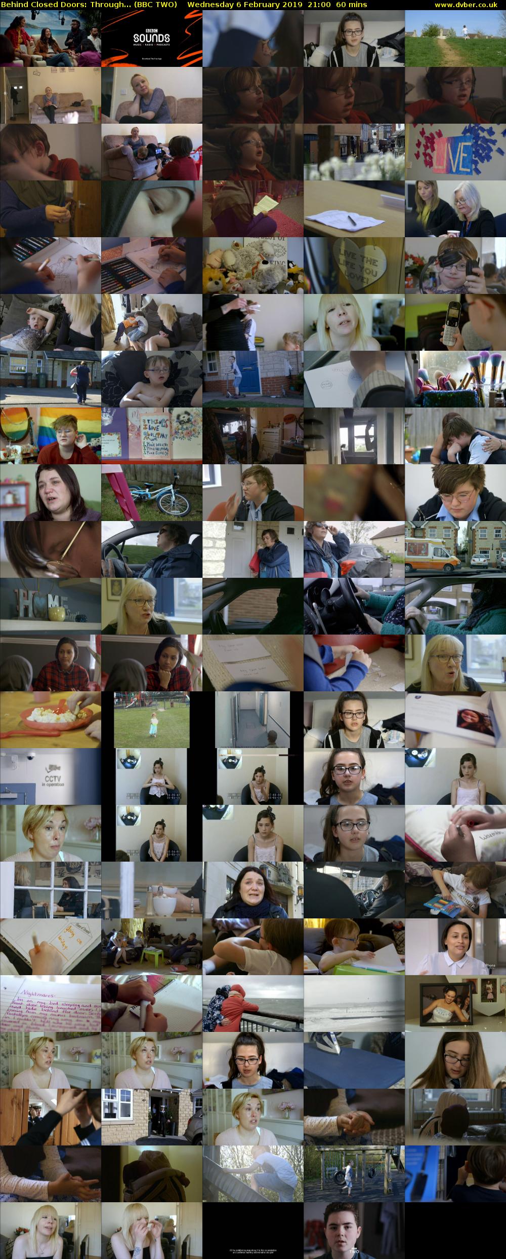 Behind Closed Doors: Through... (BBC TWO) Wednesday 6 February 2019 21:00 - 22:00