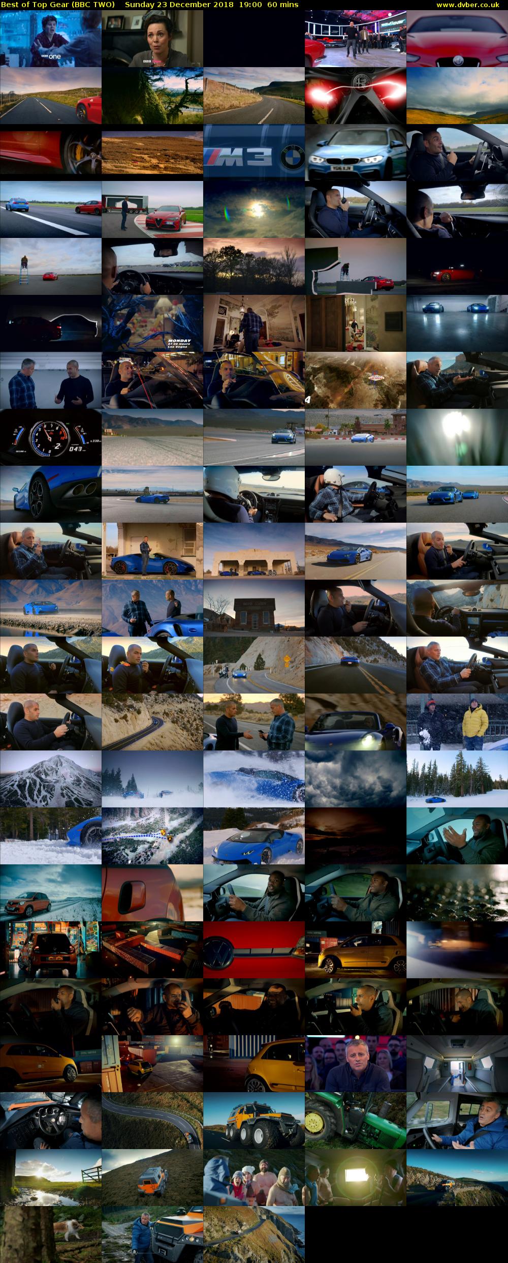 Best of Top Gear (BBC TWO) Sunday 23 December 2018 19:00 - 20:00