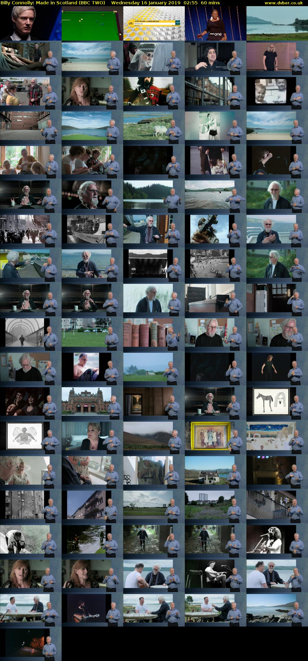 Billy Connolly: Made in Scotland (BBC TWO) Wednesday 16 January 2019 02:55 - 03:55