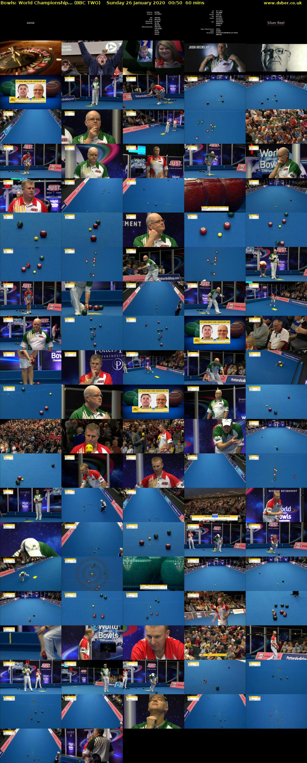 Bowls: World Championship... (BBC TWO) Sunday 26 January 2020 00:50 - 01:50