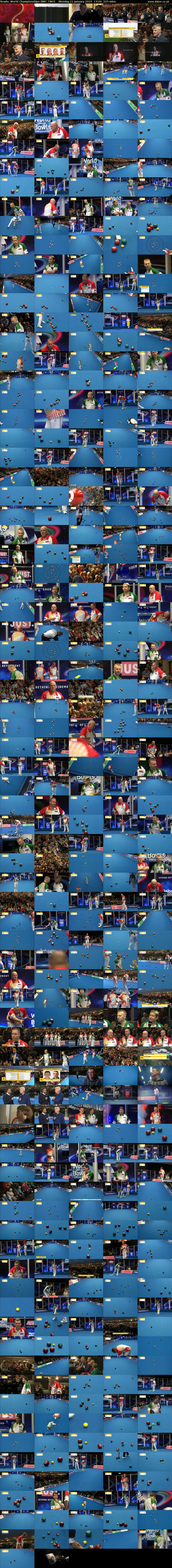 Bowls: World Championships (BBC TWO) Monday 21 January 2019 13:00 - 16:45