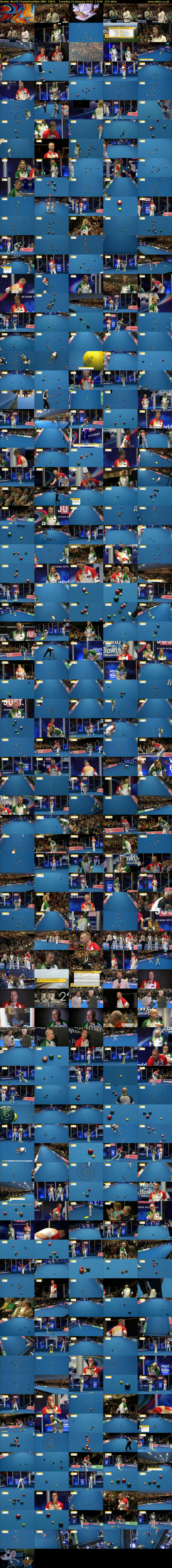 Bowls: World Championships (BBC TWO) Tuesday 22 January 2019 13:00 - 00:05