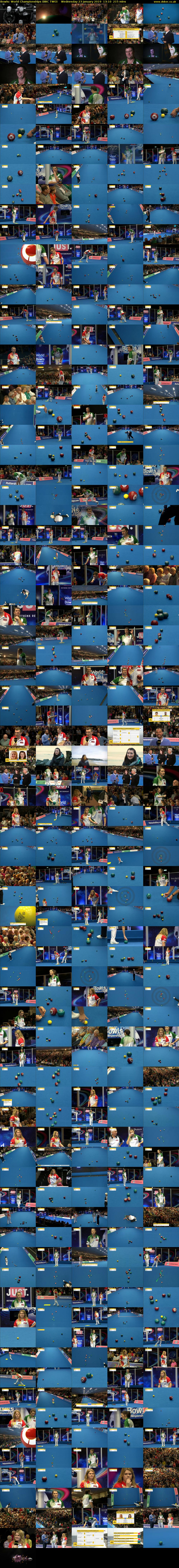 Bowls: World Championships (BBC TWO) Wednesday 23 January 2019 13:10 - 16:45
