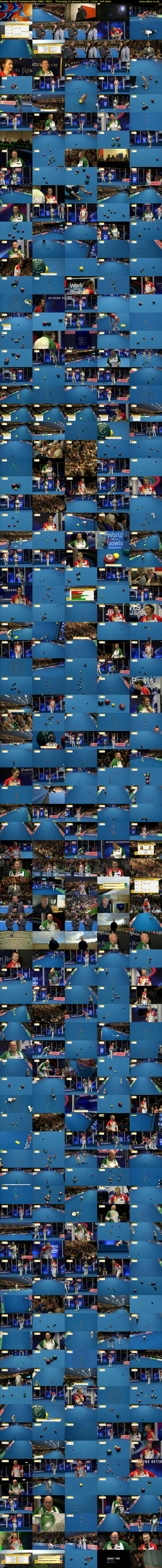 Bowls: World Championships (BBC TWO) Thursday 24 January 2019 13:00 - 17:00