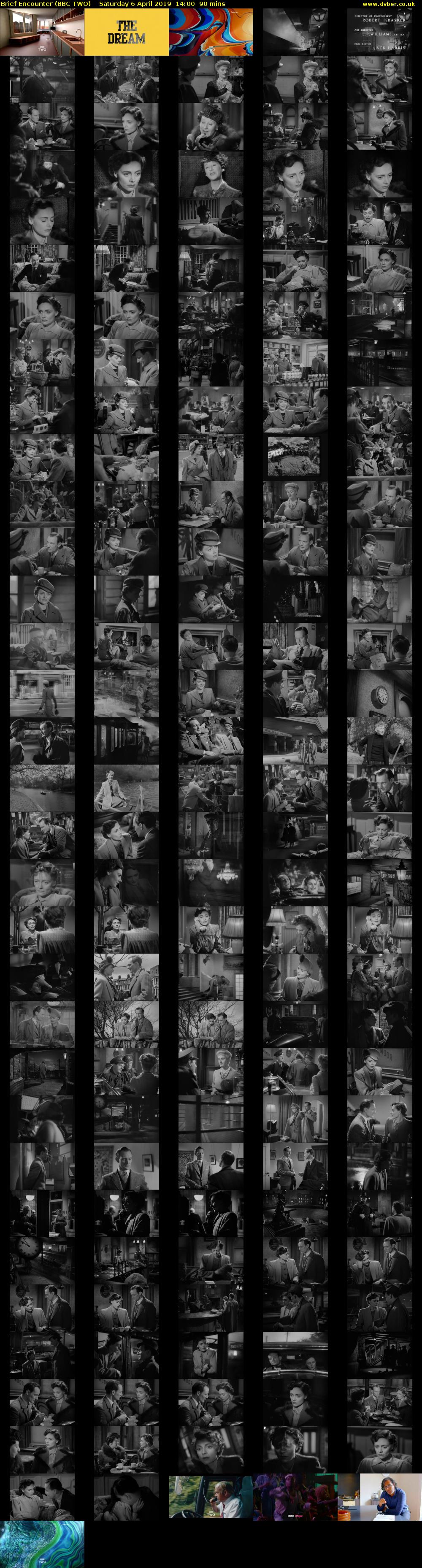 Brief Encounter (BBC TWO) Saturday 6 April 2019 14:00 - 15:30