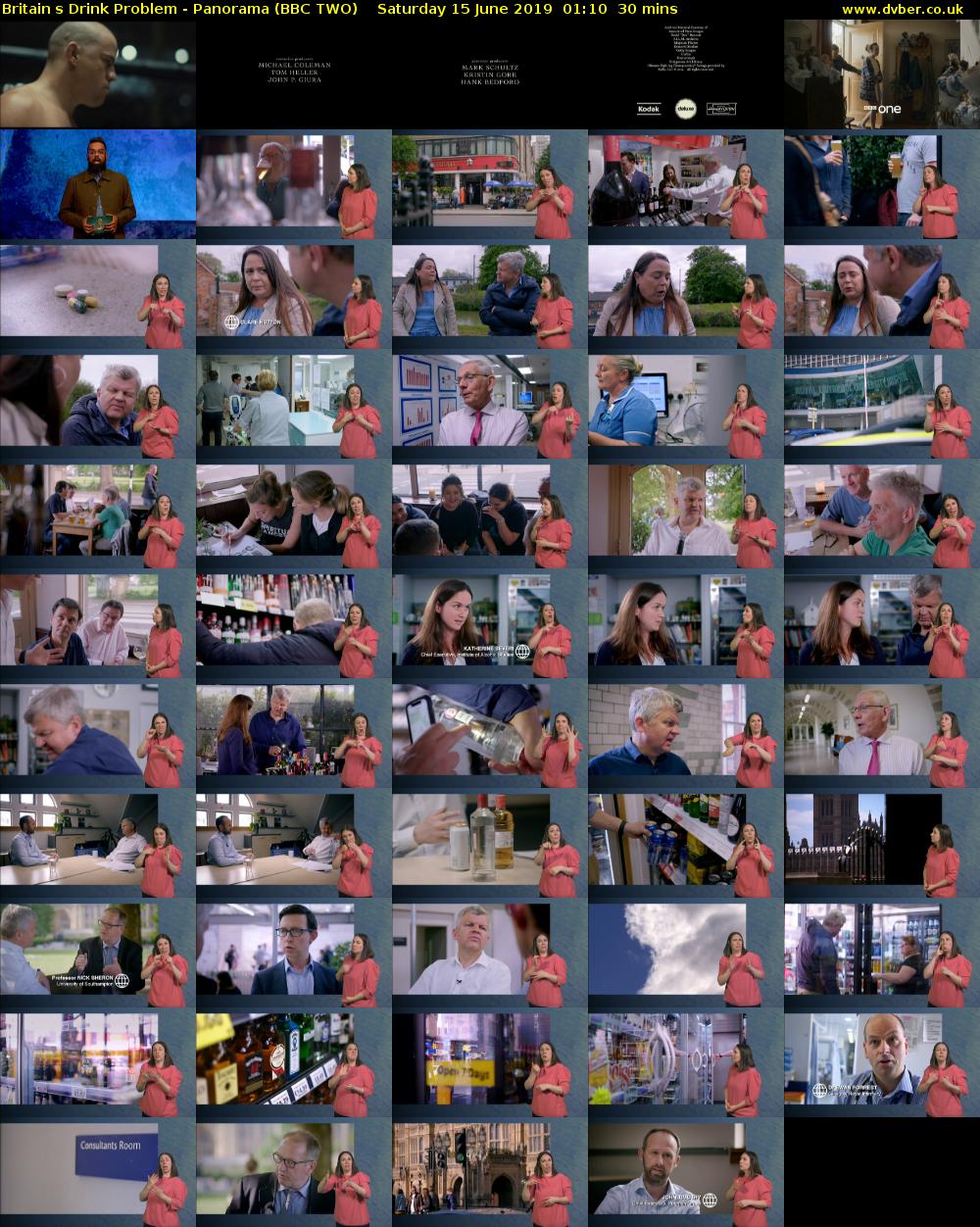 Britains Drink Problem - Panorama (BBC TWO) Saturday 15 June 2019 01:10 - 01:40