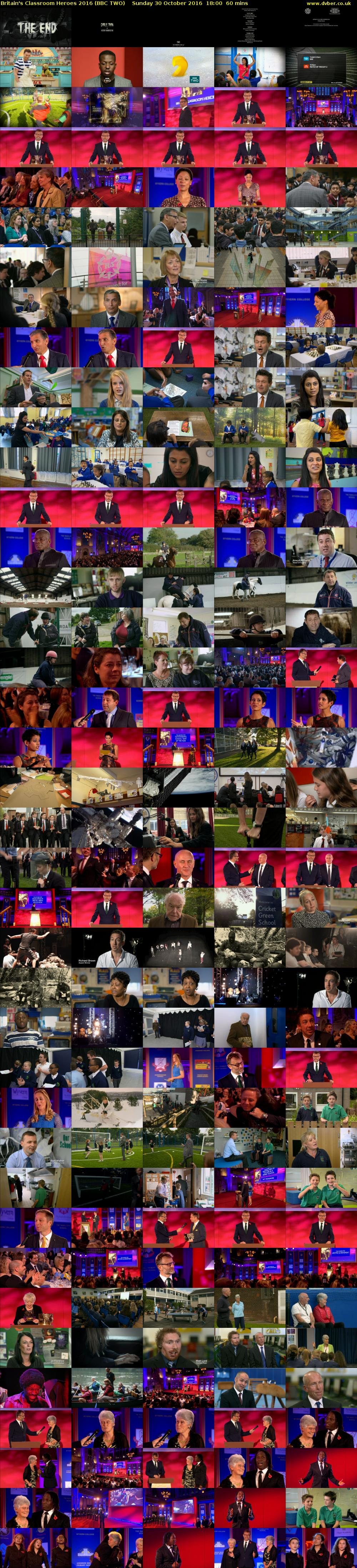 Britain's Classroom Heroes 2016 (BBC TWO) Sunday 30 October 2016 18:00 - 19:00