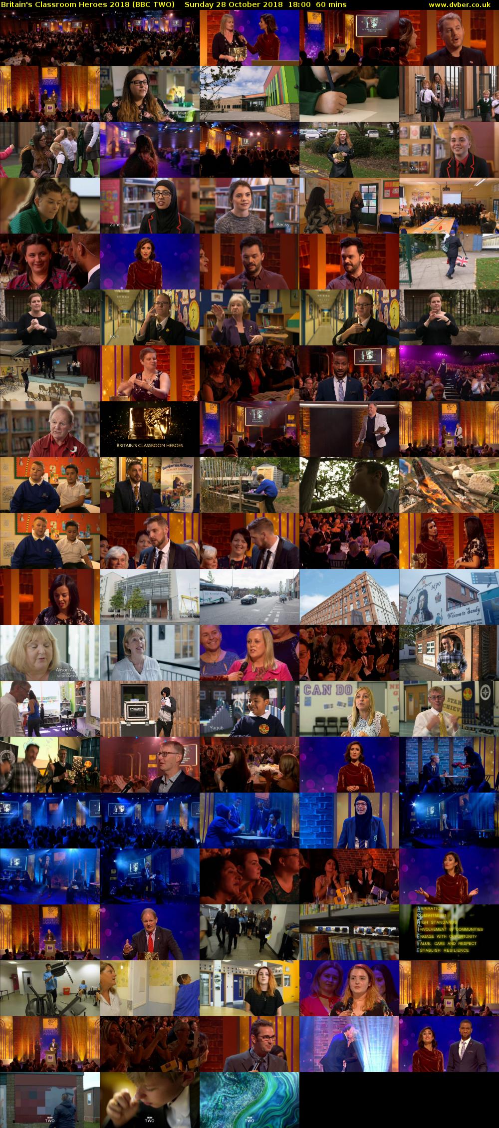 Britain's Classroom Heroes 2018 (BBC TWO) Sunday 28 October 2018 18:00 - 19:00