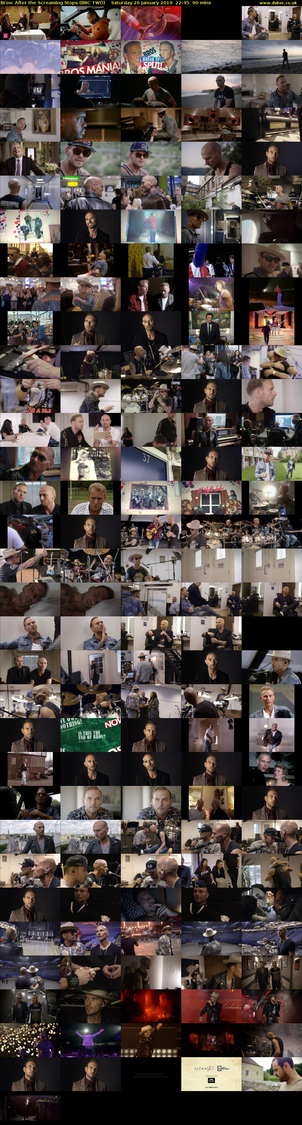 Bros: After the Screaming Stops (BBC TWO) Saturday 26 January 2019 22:45 - 00:15