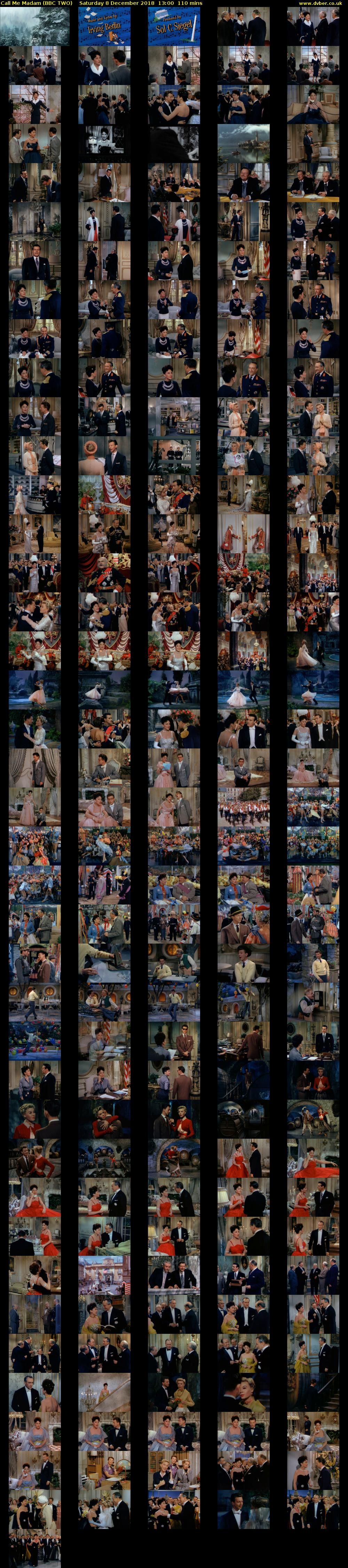 Call Me Madam (BBC TWO) Saturday 8 December 2018 13:00 - 14:50