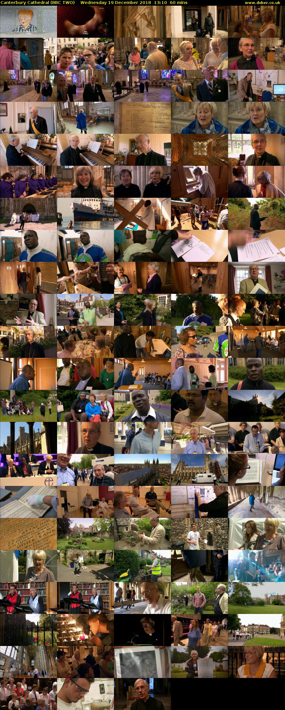 Canterbury Cathedral (BBC TWO) Wednesday 19 December 2018 13:10 - 14:10