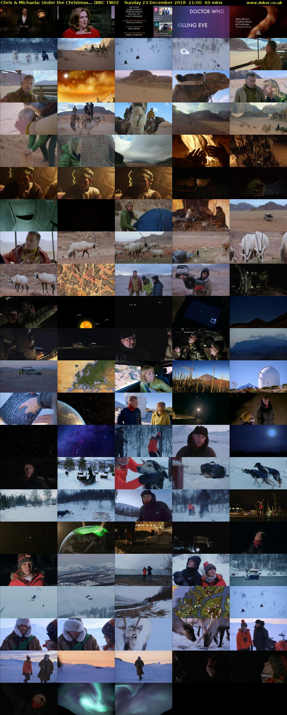 Chris & Michaela: Under the Christmas... (BBC TWO) Sunday 23 December 2018 21:00 - 22:00