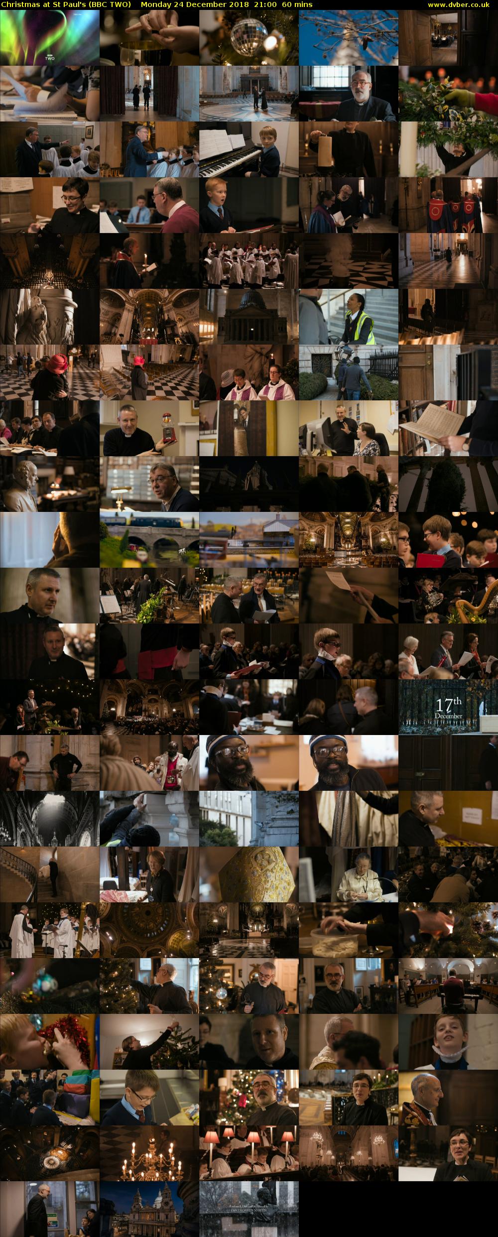 Christmas at St Paul's (BBC TWO) Monday 24 December 2018 21:00 - 22:00