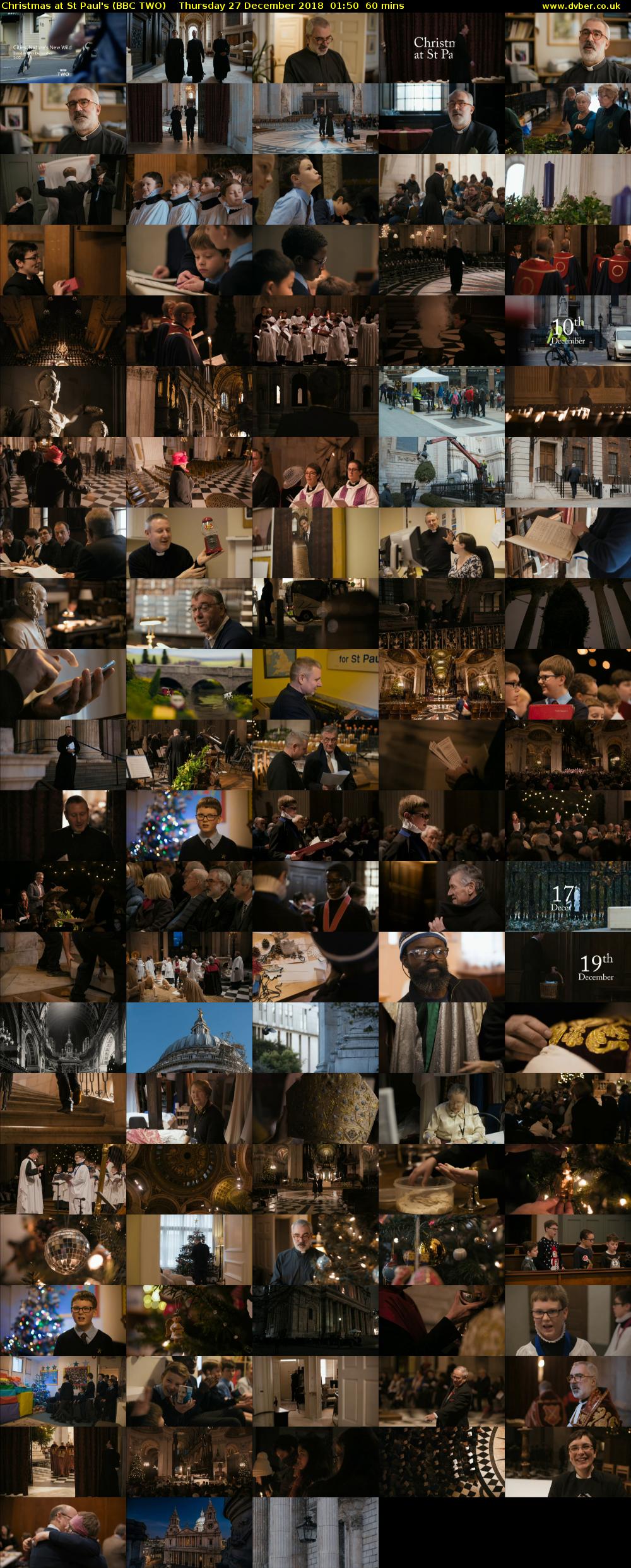 Christmas at St Paul's (BBC TWO) Thursday 27 December 2018 01:50 - 02:50