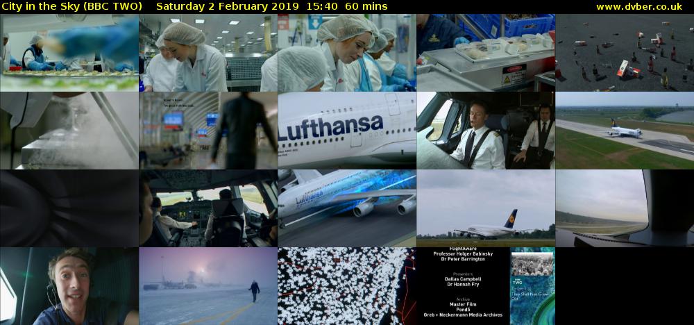 City in the Sky (BBC TWO) Saturday 2 February 2019 15:40 - 16:40