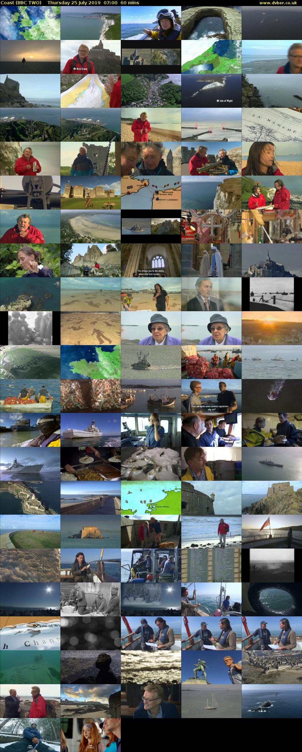 Coast (BBC TWO) Thursday 25 July 2019 07:00 - 08:00