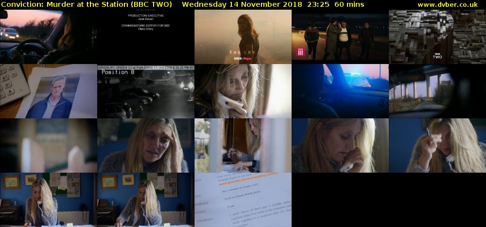 Conviction: Murder at the Station (BBC TWO) Wednesday 14 November 2018 23:25 - 00:25