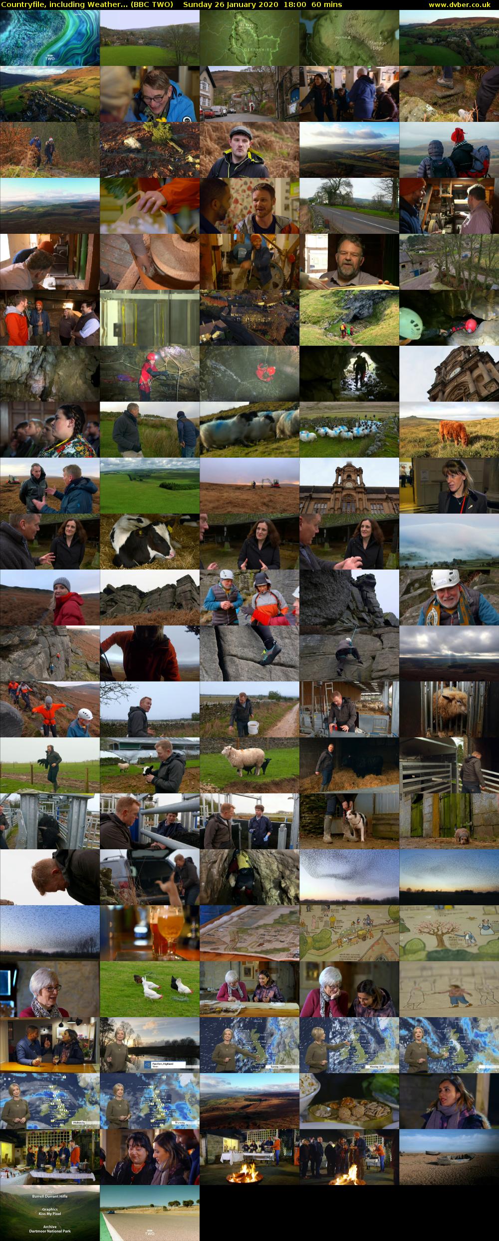 Countryfile, including Weather... (BBC TWO) Sunday 26 January 2020 18:00 - 19:00
