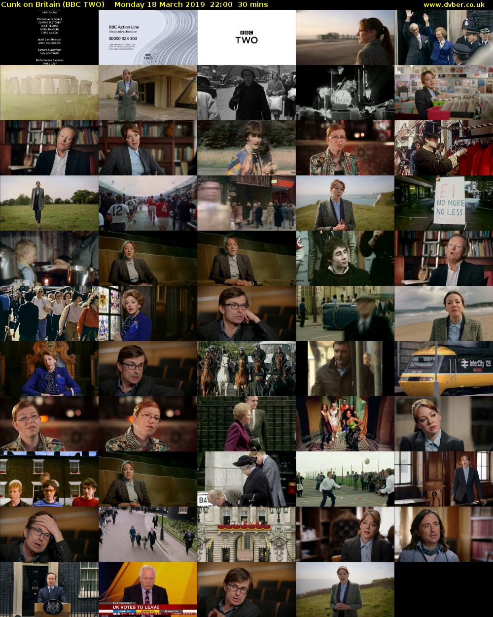 Cunk on Britain (BBC TWO) Monday 18 March 2019 22:00 - 22:30