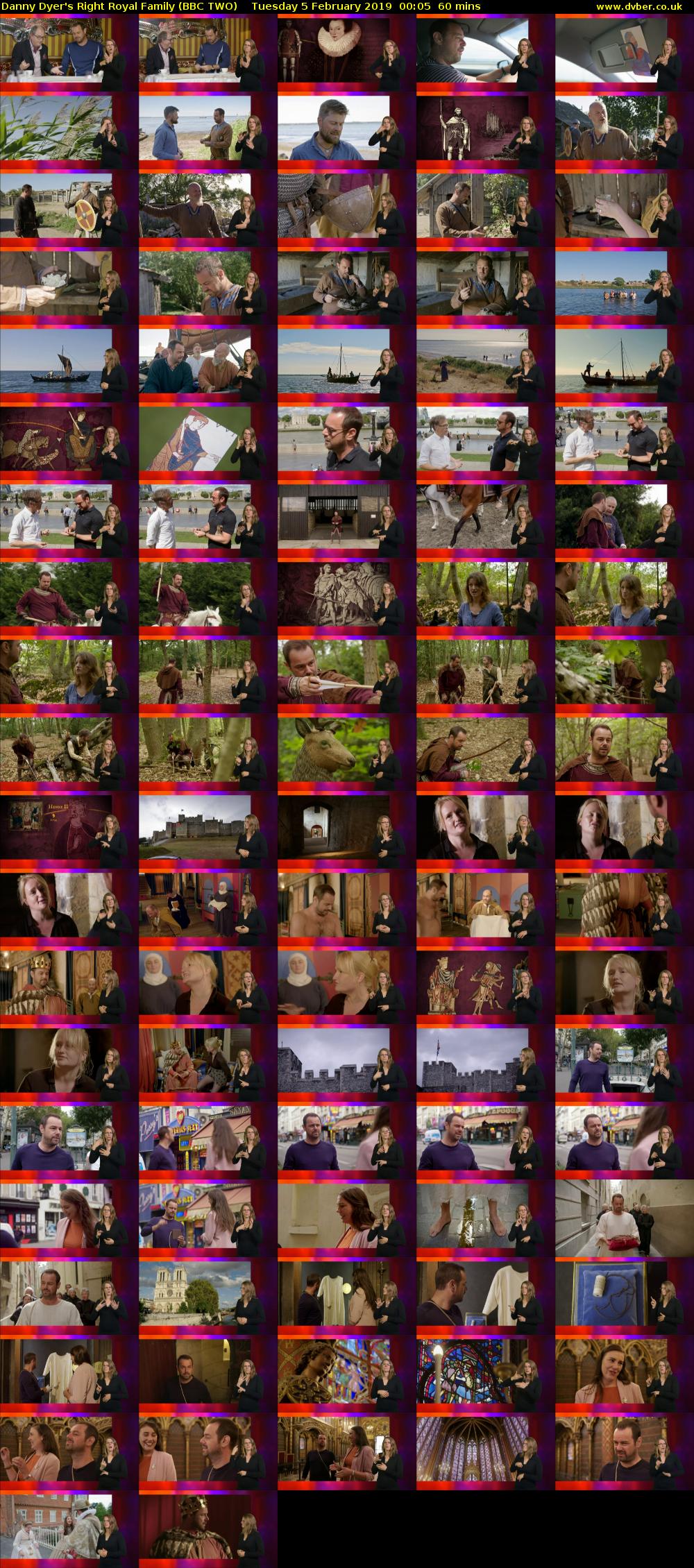 Danny Dyer's Right Royal Family (BBC TWO) Tuesday 5 February 2019 00:05 - 01:05